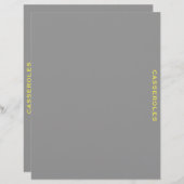 レシピ分割器 | Casseroles |グレーと黄色 (正面/裏面)