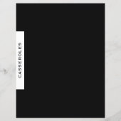 レシピ分割器 | Casseroles |黒と白 (裏面)