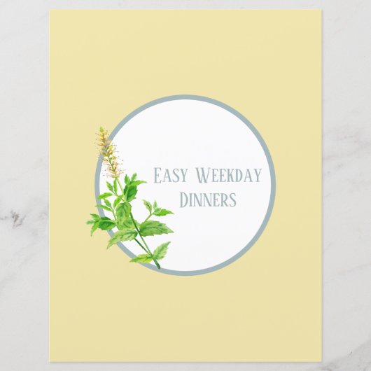 レシピ分周器ページ – イエローハーブバインダー挿入 (正面)