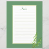 レシピ分周器ページ – グリーンハーブバインダー挿入 (裏面)