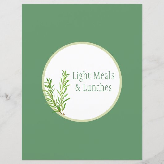 レシピ分周器ページ – グリーンハーブバインダー挿入 (正面)