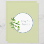 レシピ分周器ページ – グリーンハーブバインダー挿入 (正面/裏面)