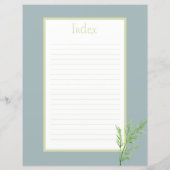 レシピ分周器ページ – ブルーハーブバインダー挿入 (裏面)