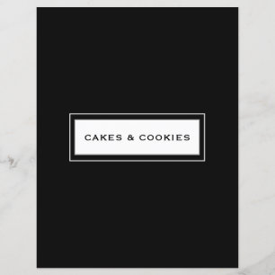 レシピ区分  ケーキとクッキー  黒と白