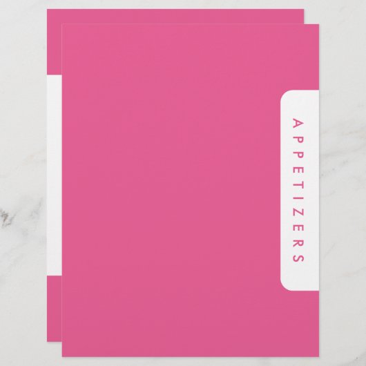 レシピ千鳥格子の分周器/前菜/カスタム (正面/裏面)