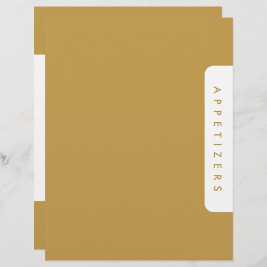 レシピ千鳥格子の分周器/前菜/カスタム (正面/裏面)