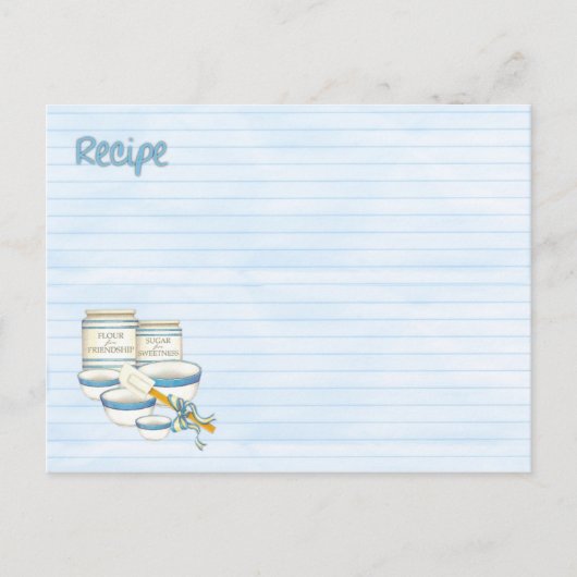 レシピ友好 ポストカード (正面)