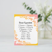 レシピ同等物パステルフローラ ポストカード (スタンド正面)