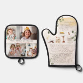 レシピ図解入りの、写真付きの記念 |写真4 鍋つかみ&鍋敷きセット (正面)