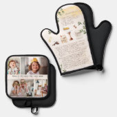 レシピ図解入りの、写真付きの記念 |写真4 鍋つかみ&鍋敷きセット (正面/裏面)