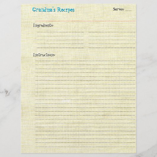 レシピ型枠- Life's a Picnic (正面)