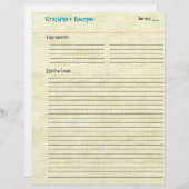 レシピ型枠- Life's a Picnic (正面/裏面)