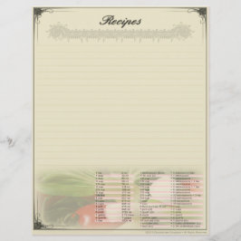 レシピ変換付きレターヘッド