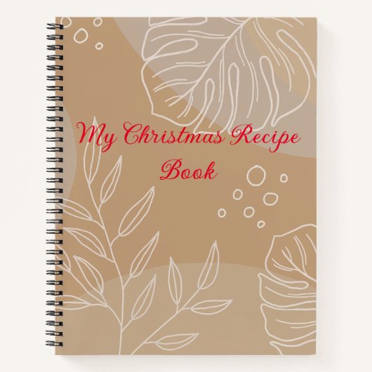 レシピ履歴パーソナライズされた: ノートブック (正面)