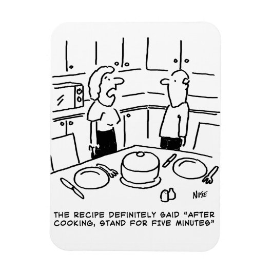 レシピ後を追の料理 マグネット (縦)