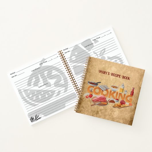 レシピ手帳 ノートブック (内部)