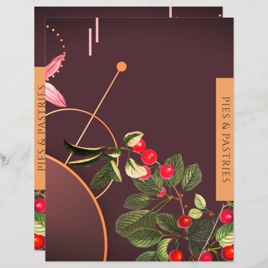 レシピ指数 |パイ&ペストリー |ブルゴーニュさくらんぼ (正面/裏面)