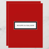 レシピ挿入 |スープとサラダ |赤と白 (正面/裏面)