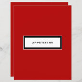 レシピ挿入 |前菜 |赤と白 (正面/裏面)