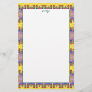 レシピ文房具ティール(緑がかった色) 便箋