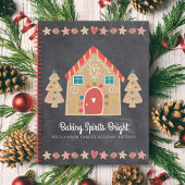 レシピ料理本かわいいジンジャーブレッド素朴シャルボード ノートブック