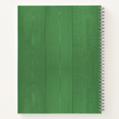 レシピ料理本のシェフモノグラムのラスティックキッチン ノートブック (裏面)