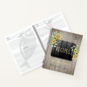 レシピ料理本シェフモノグラムのラスティックキッチン ノートブック (内部)