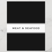 レシピ料理本章区切り |肉と魚介類 (裏面)