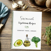 レシピ料理食品の野菜 ノートブック