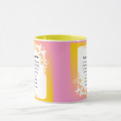 レシピ測定等価パステルフローラマグ マグカップ (中央)