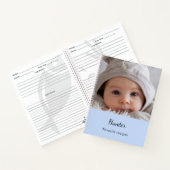 レシピ男の赤ちゃんフードミール写真名blue ノートブック (内部)