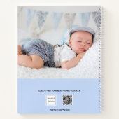 レシピ男の赤ちゃんフードミール写真名blue ノートブック (裏面)