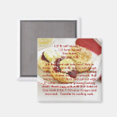 レシピ磁石 – 基本スコーン マグネット (正面/裏面)