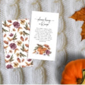 レシピ秋ブライダルシャワーカード エンクロージャーカード