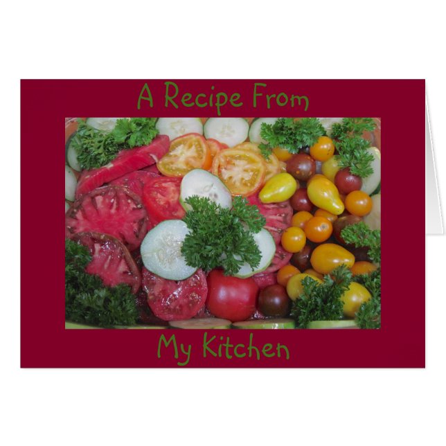 レシピ空白のノテカード (正面横)