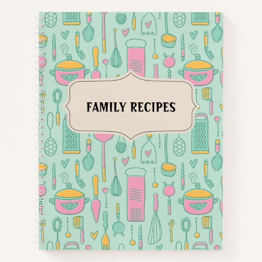 レシピ空白のノー書トを ノートブック (正面)