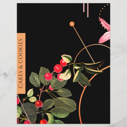 レシピ章 |ケーキとクッキー |黒いさくらんぼ (裏面)