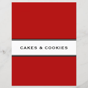 レシピ章 ケーキCookie 赤と白