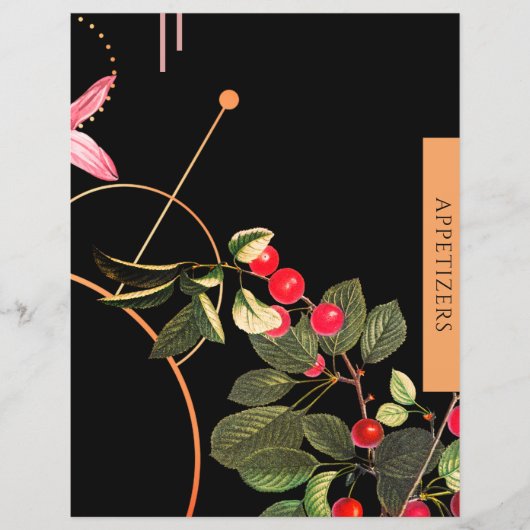 レシピ章 |前菜 |黒いさくらんぼ (正面)