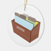 レシピ箱 セラミックオーナメント (左)