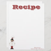レシピ紙 – キッチンシェフ – レシピ (正面/裏面)