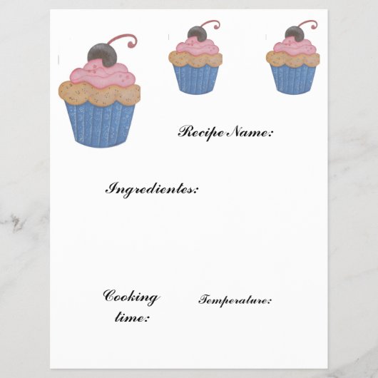 レシピ紙 チラシ (正面)