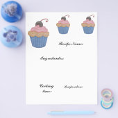 レシピ紙 チラシ (シングル)