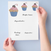 レシピ紙 チラシ (手)