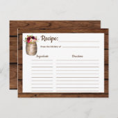 レシピ素朴ファームハウスワインバレルカントリーインサート ポストカード (正面/裏面)
