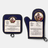 レシピ航海のKeepsakeテンプレート追加Photo Navy 鍋つかみ&鍋敷きセット (正面)