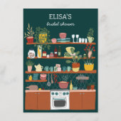 レシピ要求ブライダルシャワー可愛カスタムい エンクロージャーカード (裏面)