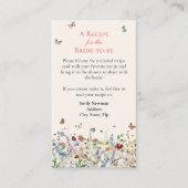 レシピ要求 |ボヘミアの野生の花 エンクロージャーカード (正面)
