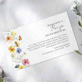 レシピ要求 |ワイルドフラワーボホブライダルシャワー エンクロージャーカード