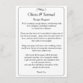 レシピ要求 – 白黒無限スクロール， エンクロージャーカード (正面)